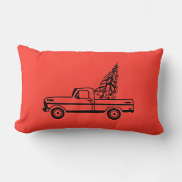 Christmas tree truck lendenkissen