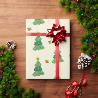 Christmas Tree Wrapping Paper | Cozy Illustrations Geschenkpapier