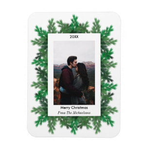 Christmas Tree Zweig Foto Magnet