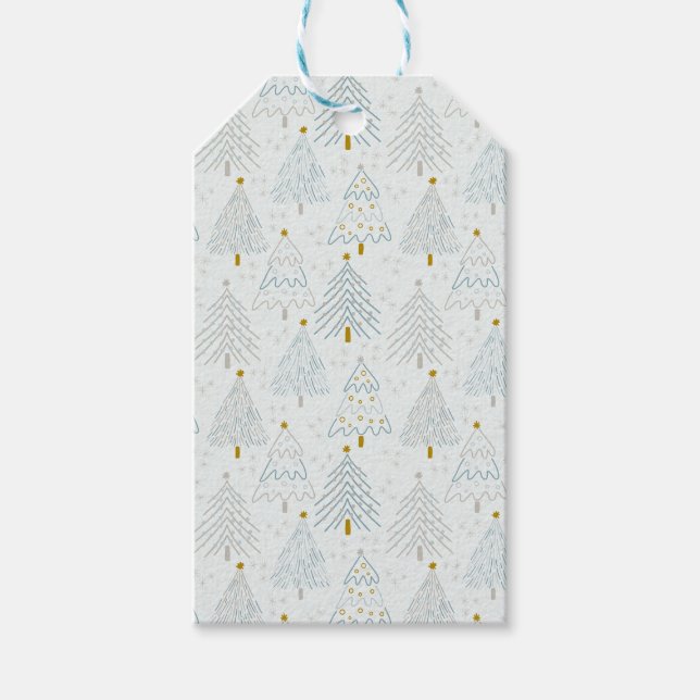 Christmas Trees Geschenkanhänger (Vorderseite)