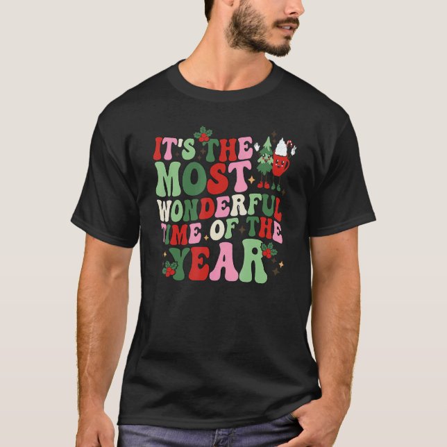 Christmas Trees It's The Most Wonderful Time Of Th T-Shirt (Vorderseite)