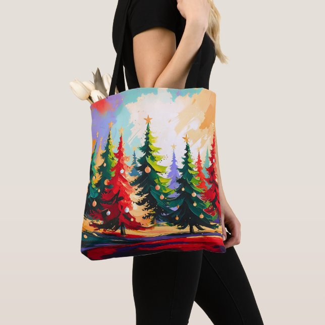 Christmas Trees painting Landscape   (Von Nahem)