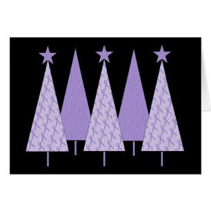 Christmas Trees - Periwinkle Ribbon