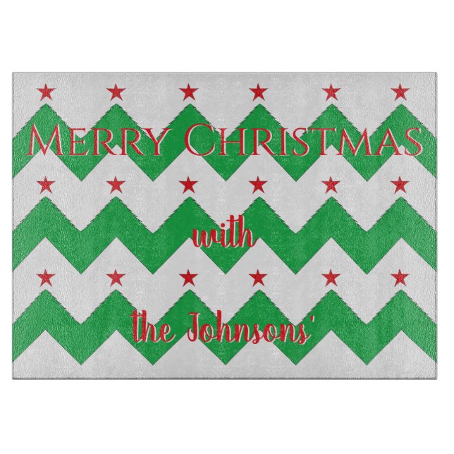 Christmas Trees Schneidebrett (Vorderseite)