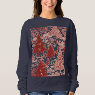 Christmas trees sweat-shirt for women sweatshirt