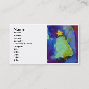 CHRISTMAS TREM 3 VISITENKARTE