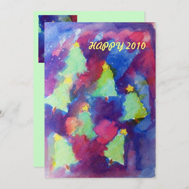 CHRISTMAS TREM - PARTY EINLADUNG (Vorne/Hinten)