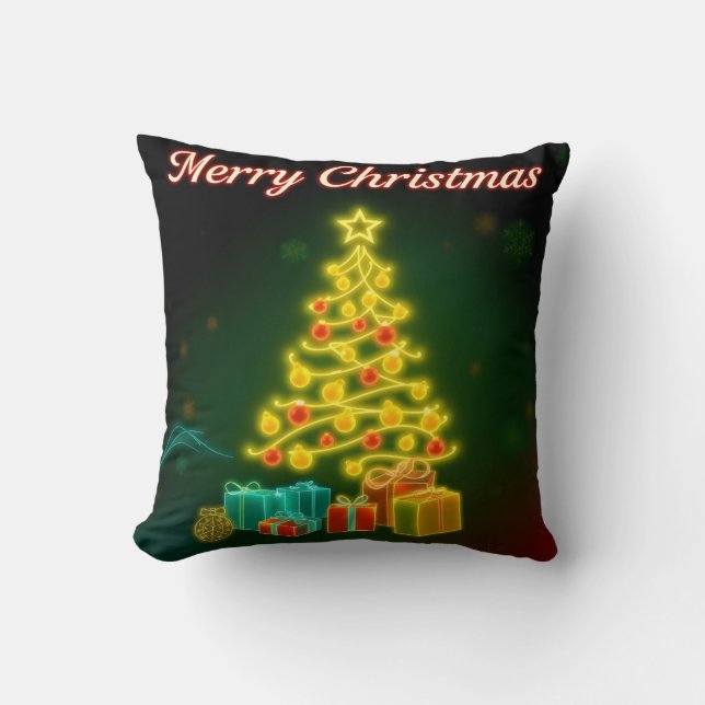 Christmas Trendy Neon Holiday Collection Kissen (Vorderseite)