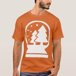 Christmas Trendy Zeichnend Snow Globe T-Shirt