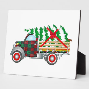 Christmas Truck Fotoplatte