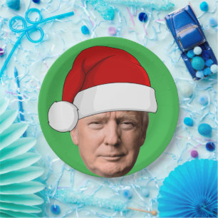 CHRISTMAS TRUMP PAPIERPLATTEN PAPPTELLER