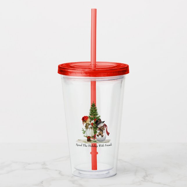 Christmas Tumbler Acryltrinkbecher (Vorderseite)