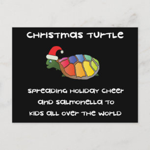 Christmas Turtle Feiertagspostkarte