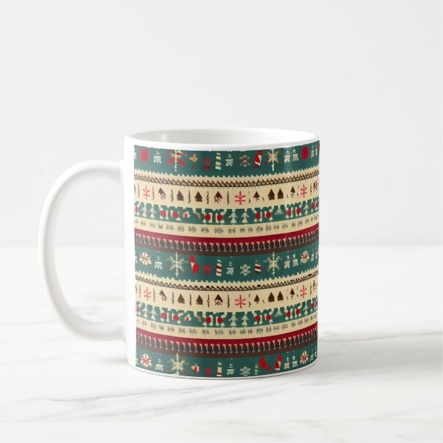 Christmas Ugly Sweater 5 Kaffeetasse (Links)