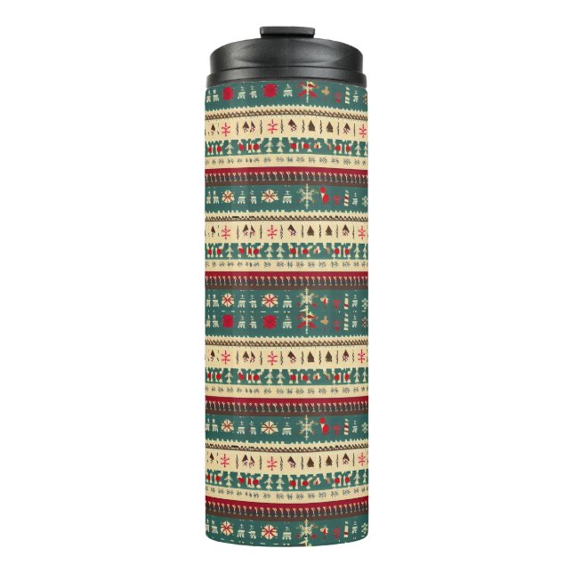 Christmas Ugly Sweater 5 Thermosbecher (Vorderseite)