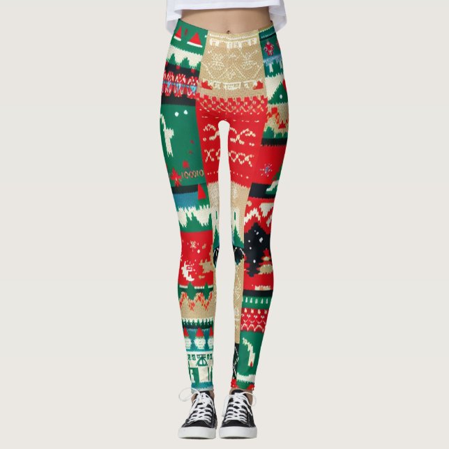 Christmas Ugly Sweater 8 Leggings (Vorderseite)