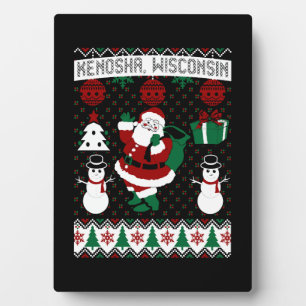 Christmas Ugly Sweater Kenosha Wisconsin Fotoplatte