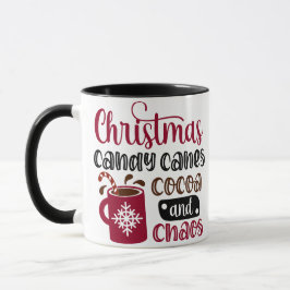 CHRISTMAS UND CANDY CANES TASSE