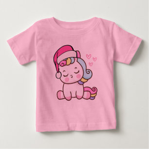 Christmas Unicorn Baby T-shirt