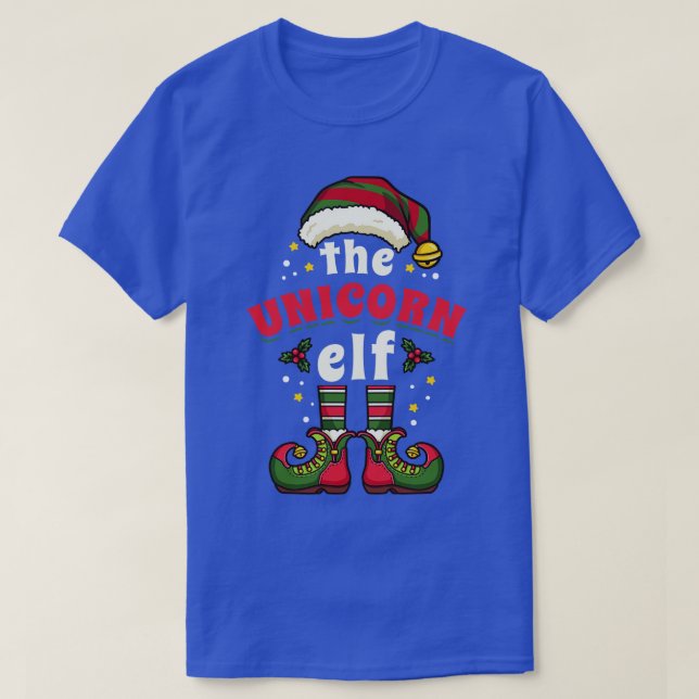 Christmas Unicorn Elf T-Shirt (Design vorne)