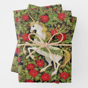 Christmas Unicorn Geschenkpapier Set