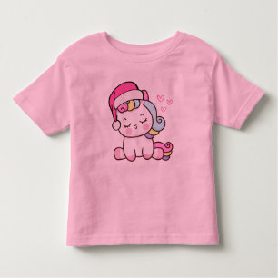 Christmas Unicorn Kleinkind T-shirt