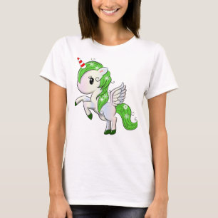 Christmas Unicorn Pegasus T-Shirt