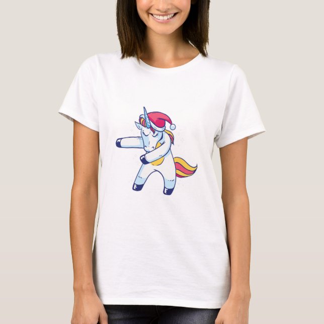 Christmas Unicorn T-Shirt (Vorderseite)