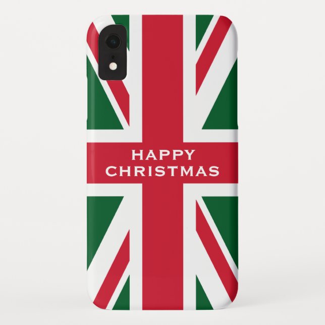 Christmas Union Jack Case-Mate iPhone Hülle (Rückseite)
