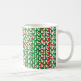 CHRISTMAS URLAUB ROT & GRÜNE ALPACAS KAFFEETASSE