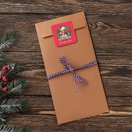 Christmas Vacation | Merry Clarkmas - Personalized Quadratischer Aufkleber