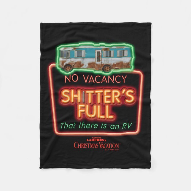 Christmas Vacation Ters Full Neon Sign  Fleecedecke (Vorderseite)