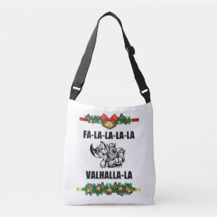 Christmas Valhalla Throw Pillow Tragetaschen Mit Langen Trägern