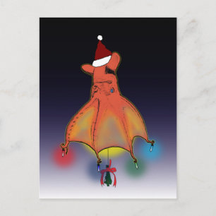Christmas Vampire Tintenfisch von Hell Postcard Feiertagspostkarte