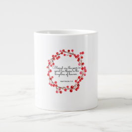 Christmas Verse Mug Matthew 5:3 Jumbo-Tasse
