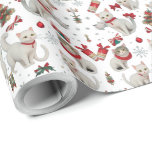Christmas Vibes Cats nahtloses Muster Geschenkpapier<br><div class="desc">Weihnachten Vibes Catss schnurloses Muster Wrapping Paper zeichnet sich durch ein reizvolles Design aus, das den Kern der Ferienzeit einfängt. Das Muster zeigt eine Vielzahl von bezaubernden Katzen, die jeweils mit festlichen Accessoires wie Weihnachtsmannmützen und Glocken geschmückt sind. Das nahtlose Design sorgt für einen kontinuierlichen Ablauf des Musters und eignet...</div>