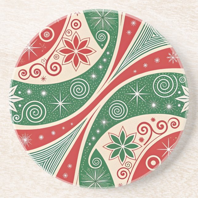 Christmas Vibes Getränkeuntersetzer (Vorne)