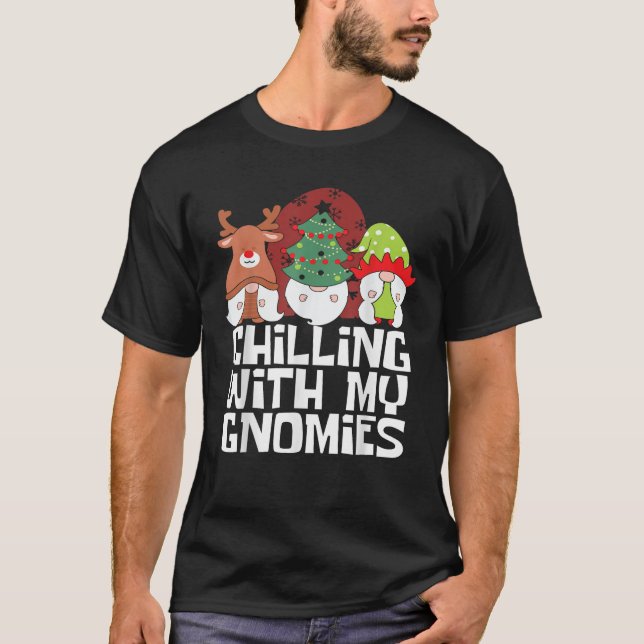 CHRISTMAS VIBES Rainbow Gnomes Men Women Kids Xmas T-Shirt (Vorderseite)