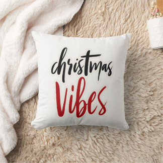 🎄 “Christmas Vibes” Throw Pillow 🎅✨ Kissen