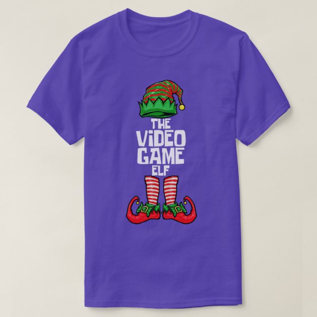 Christmas Video Game Elf T-Shirt (Design vorne)