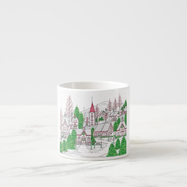 Christmas Village Espresso Mug Espressotasse (Vorderseite)
