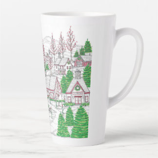 Christmas Village Large Latte Mug Milchtasse