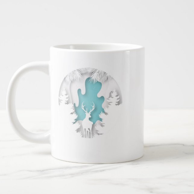 Christmas Village Mug – Cozy Holiday Cocoa & Coffe Jumbo-Tasse (Links)