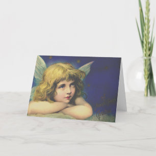 CHRISTMAS VINTAGE ILLUSTRATION Anmerkung Card