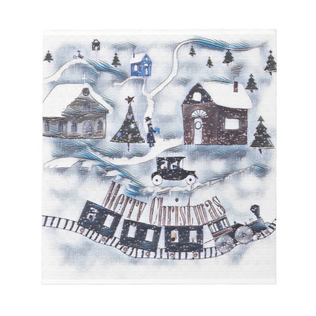 Christmas , Vintage Notizblock (Vorderseite)