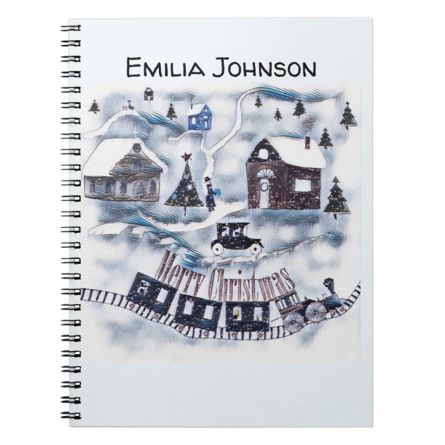 Christmas , Vintage Notizblock (Vorderseite)