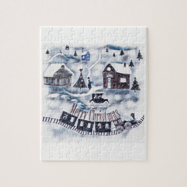 Christmas , Vintage Puzzle (Vertikal)