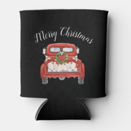 Christmas Vintage Red Truck Dosenkühler