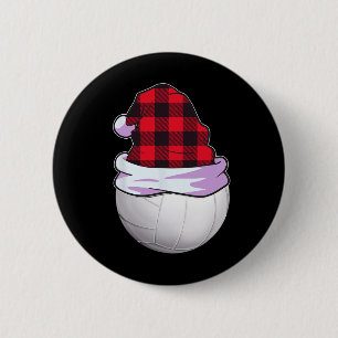 Christmas Volleyball Men Beach Volleyball Spieler Button
