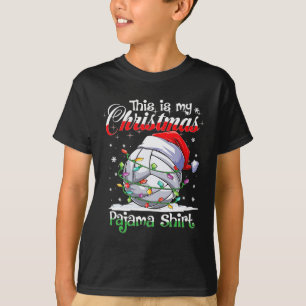 Christmas Volleyball Pajama Xmas Volleyball Spiele T-Shirt